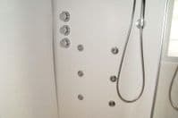 Lisna Waters LW5 900mm x 900mm Square Hinged Door Steam Shower